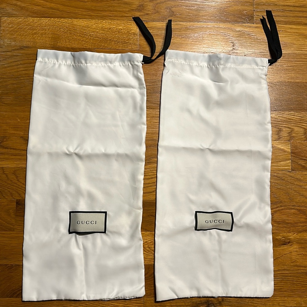 Gucci - 2 Shoe / Dust Bags - White